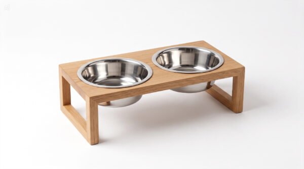 Elevated Stainless Steel Double Feeder